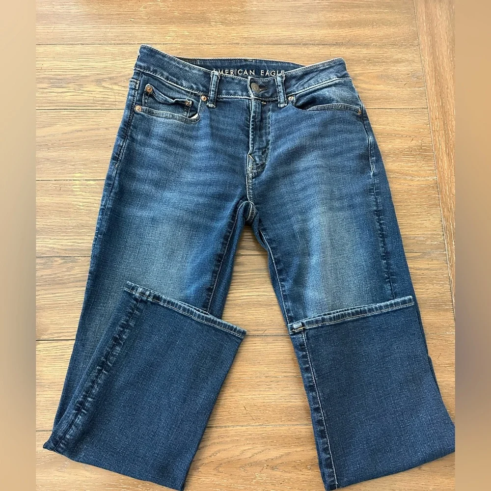 American Eagle Outfitters Bootcut Men's Dark Blue Denim‎ Size 28x30 Nice